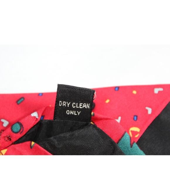 Guggenheim Museum Modern Art to wear abstract Men's tie Red colorful funky SILK - Picture 4 of 5